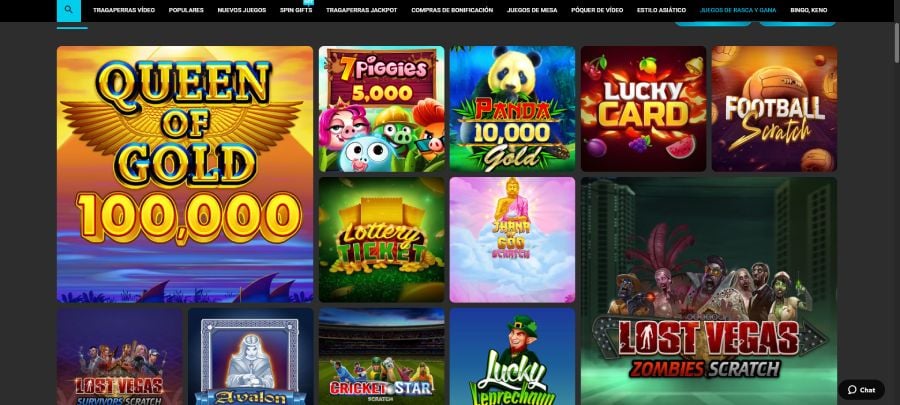 Rasca y gana en Silverplay Casino