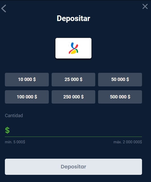 3. Inicia sesión y realiza tu primer depósito