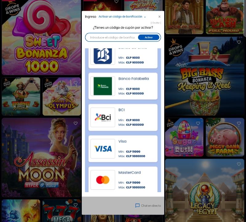 BCI en Tonybet Casino