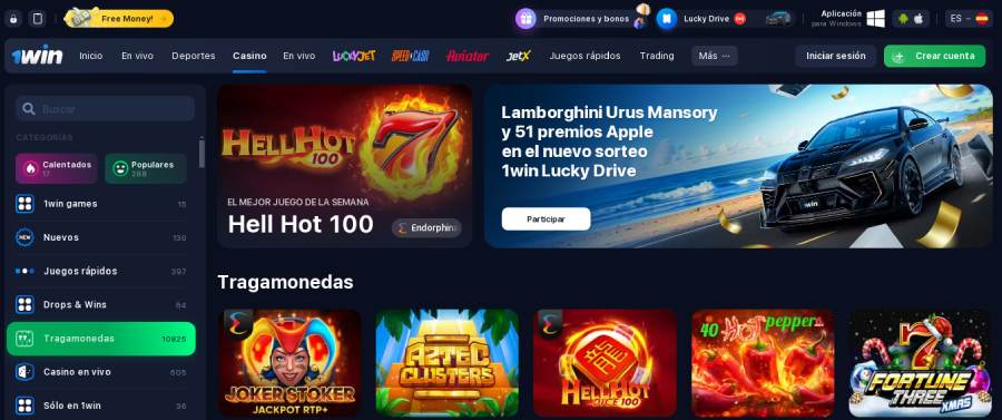 1win casino en vivo casino mach