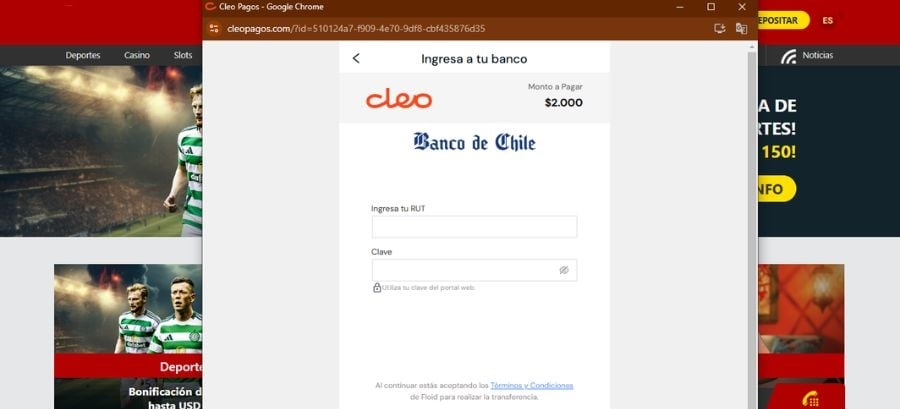 banco de chile dafabet