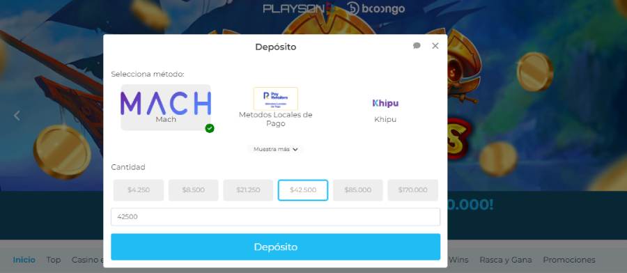 deposito casino mach