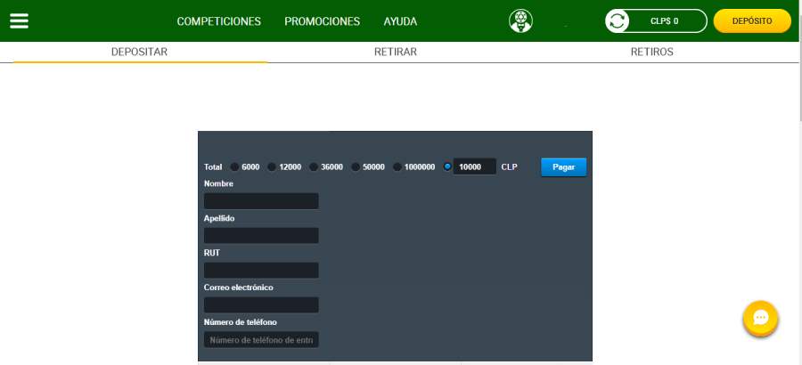 monto de deposito servipag