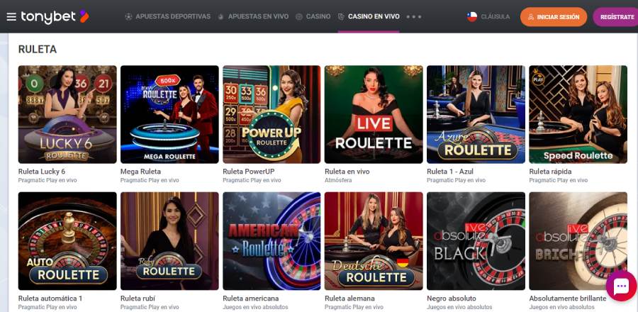 tonybet ruleta casino mach