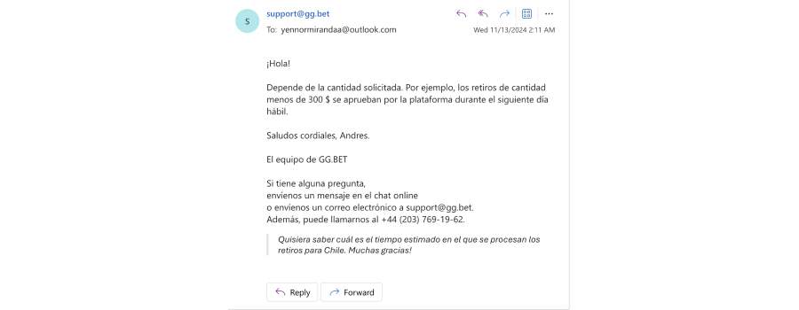 servicio cliente ggbet