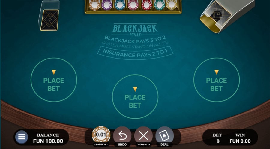configuración del blackjack