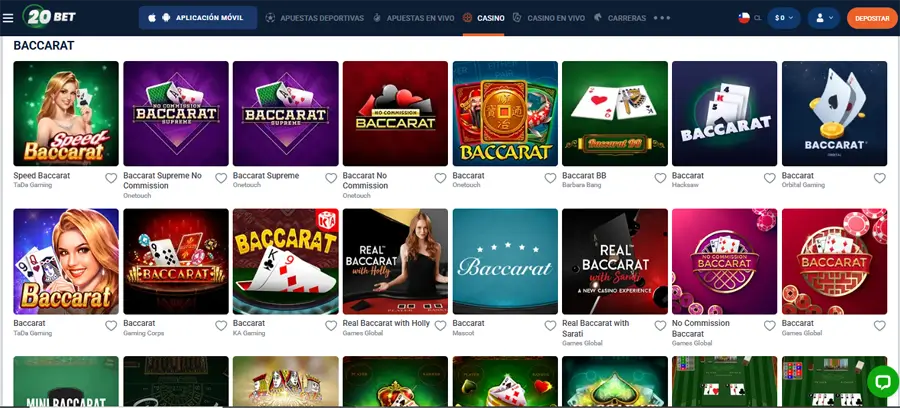 20bet bitcoin para baccarat