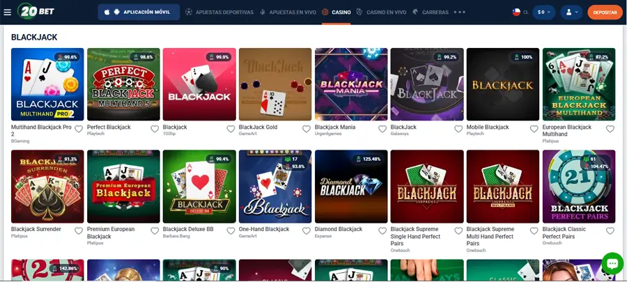 20bet bitcoin para blackjack