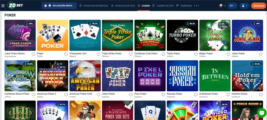 20bet bitcoin para poker