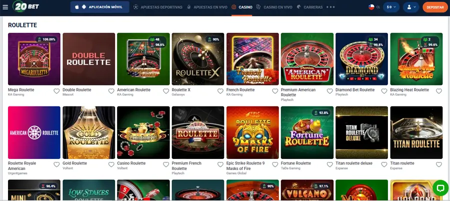 20bet bitcoin para ruleta
