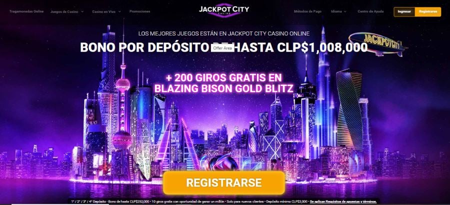 Captura de pantalla bono sin deposito Jackpot City