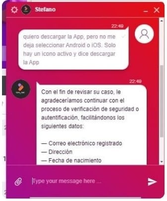 servicio al cliente spin casino