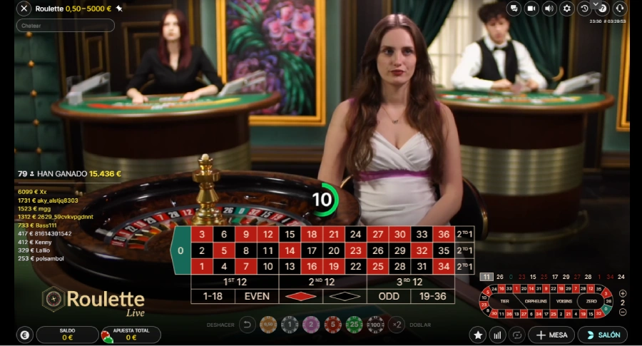Casino en vivo experiebcia