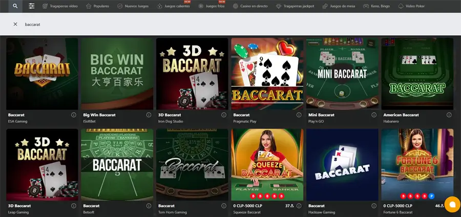 baccarat gpay
