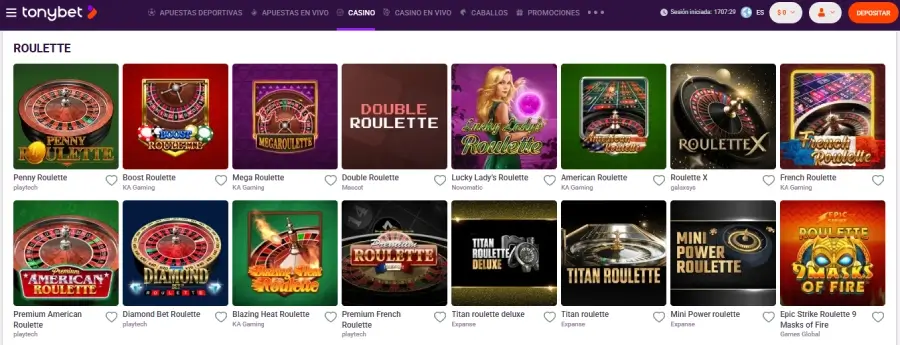 Tonybet casino Muchbetter para ruleta