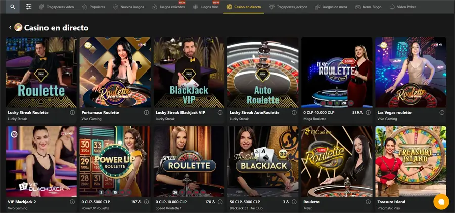 casino en directo gpay