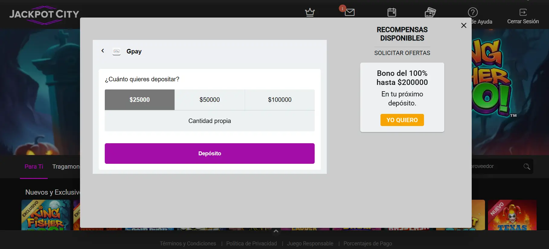 jackpot city retirada gpay