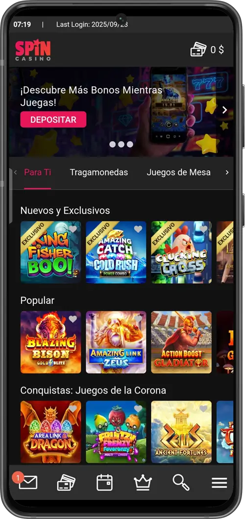 spin casino online sin descargar