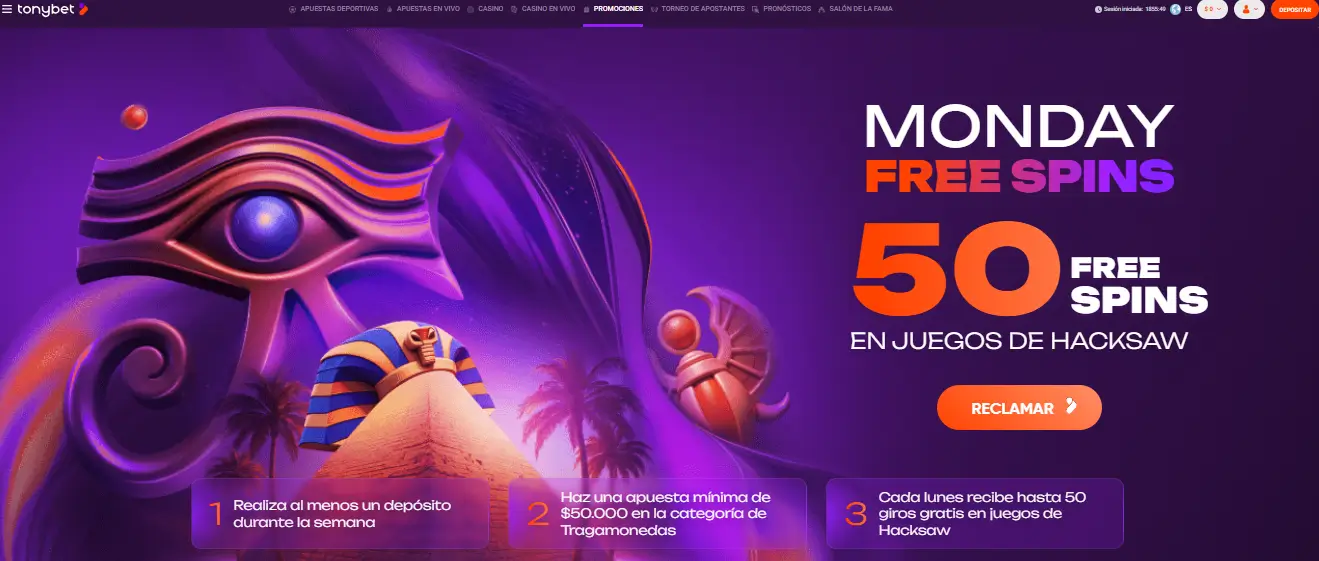 giros gratis en promociones temporales