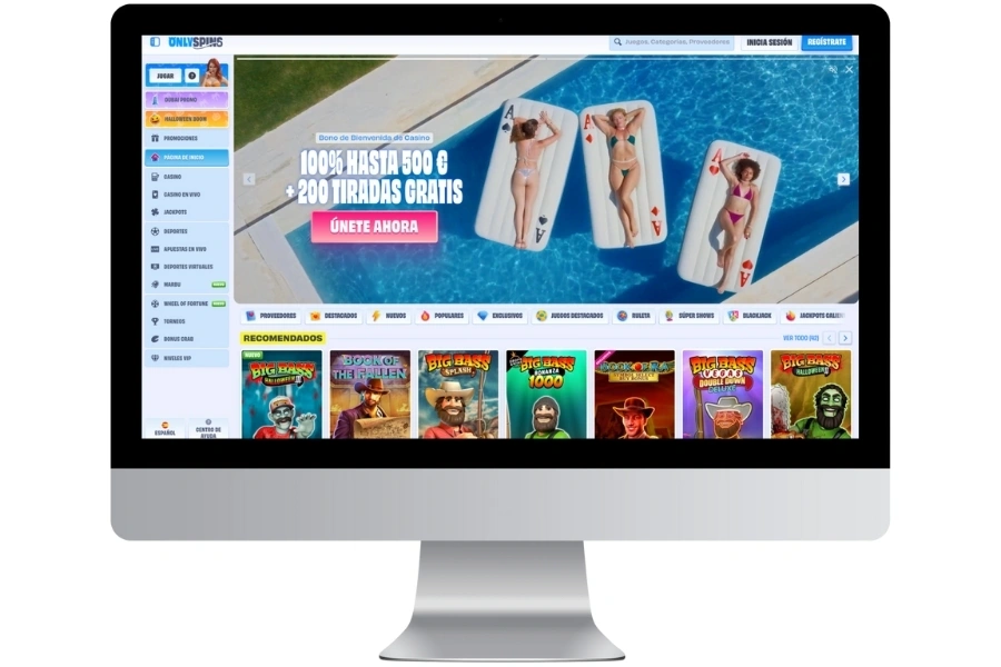 interfaz pc onlyspins