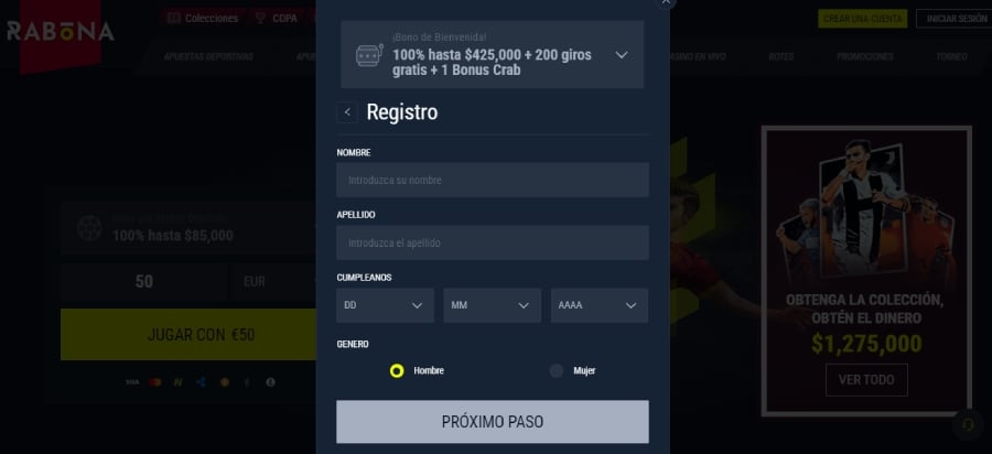 registrar paso 5