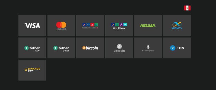 Métodos de pago en GGBet