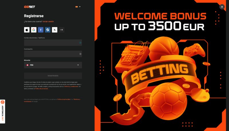Segundo paso: Proporciona tus datos de inicio de sesión y empieza a jugar