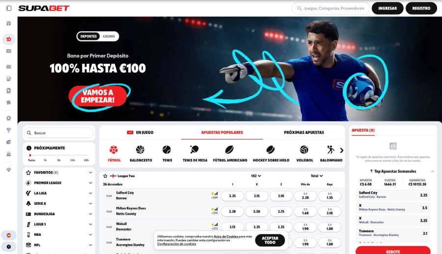 Registrarse en Supabet Casino paso 1