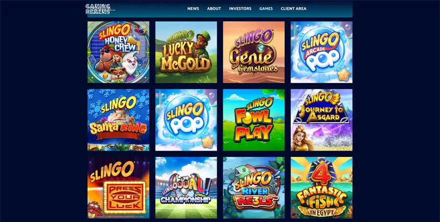 gaming realms proveedor