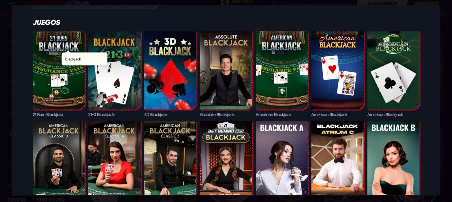 Los juegos de blackjack en Quickwin