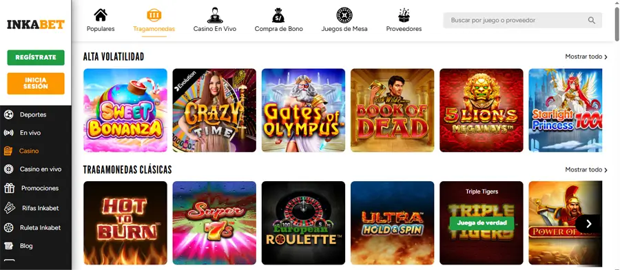inkabet con slots en perú