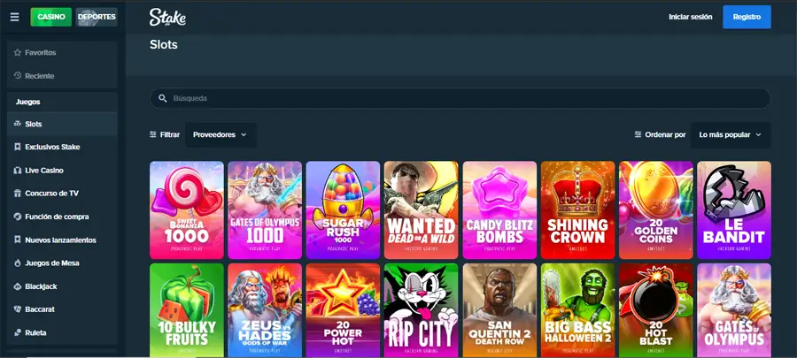 stake casino con slots en perú