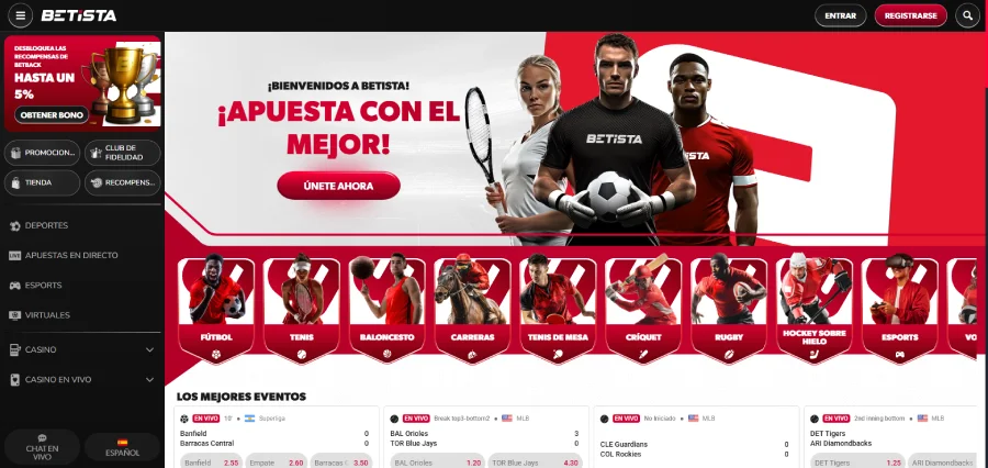 Etapa 1 de registro Betista