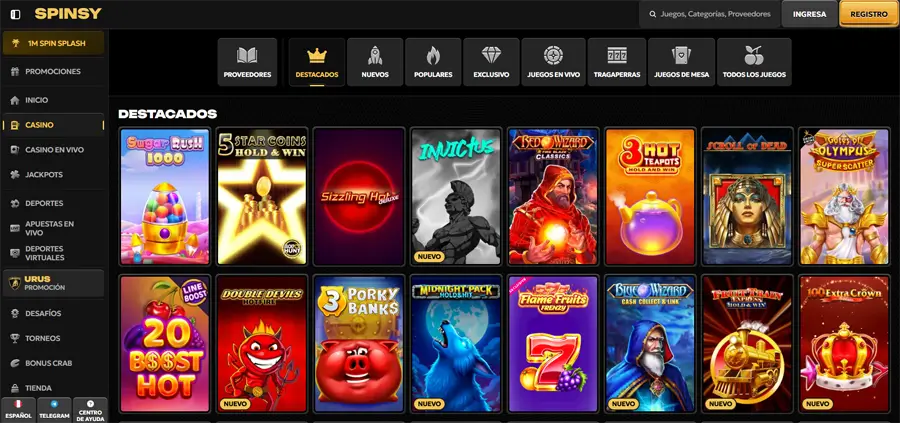 juegos spinsy