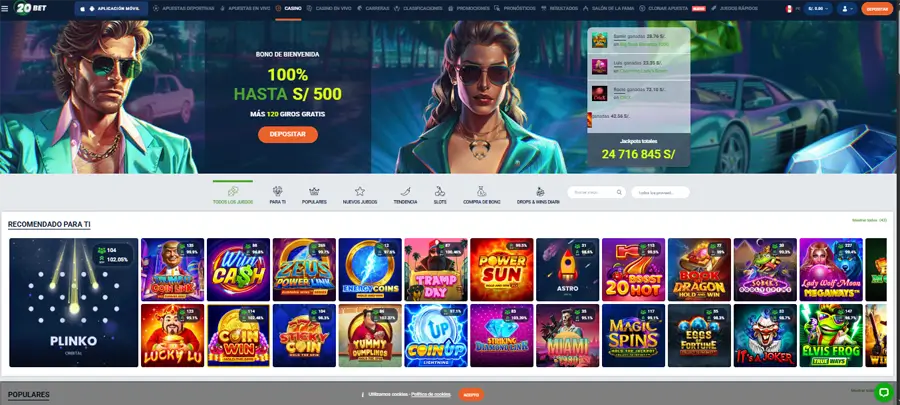 mejores casino online de perú 20bet
