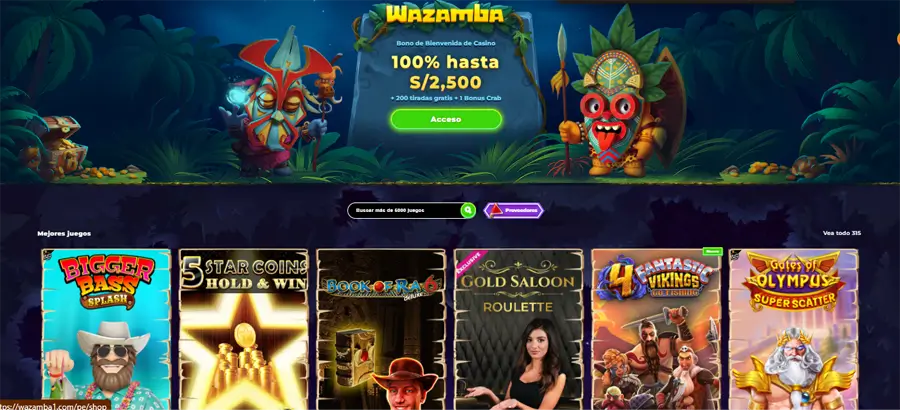 mejores casino online de perú wazamba