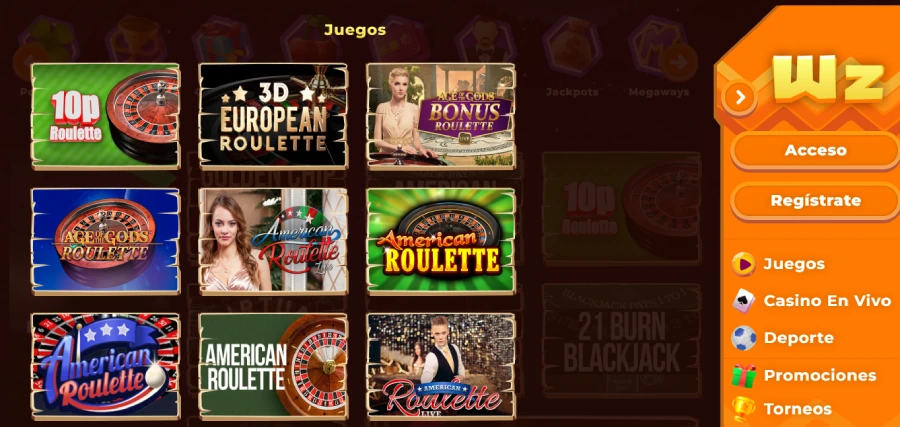 Wazamba ruleta