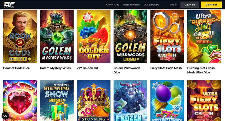 bf games proveedor
