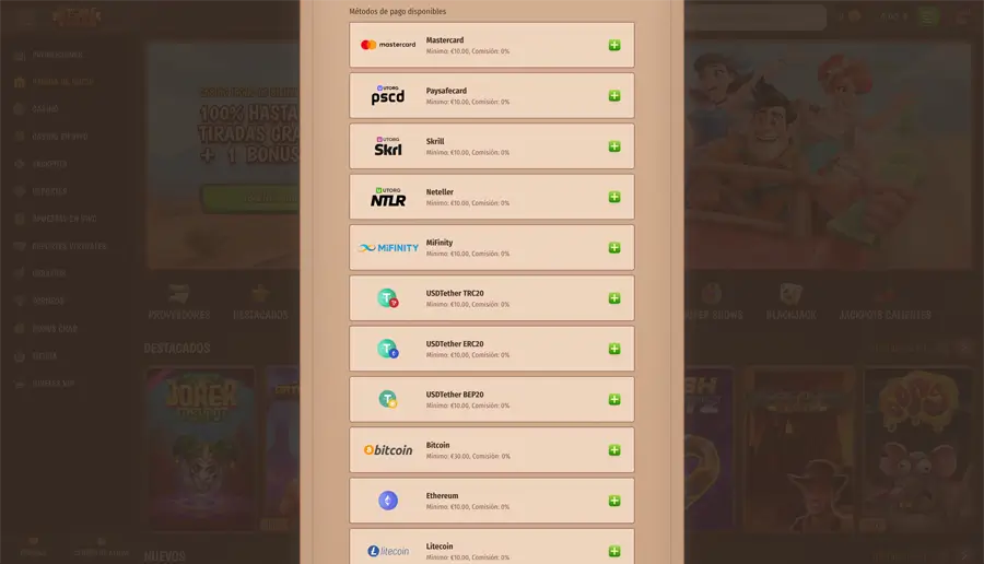 métodos de pago stonevegas casino