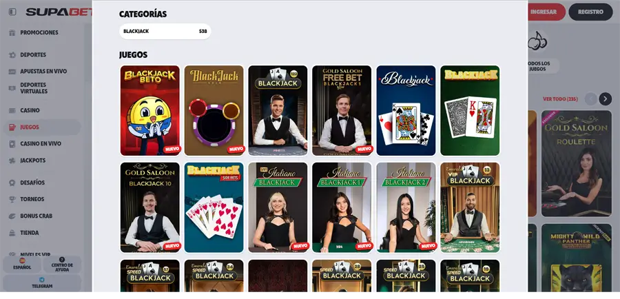supabet blackjack