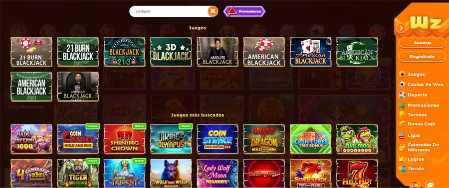 wazamba blackjack
