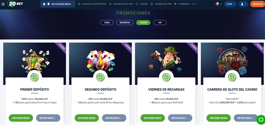 20bet promociones