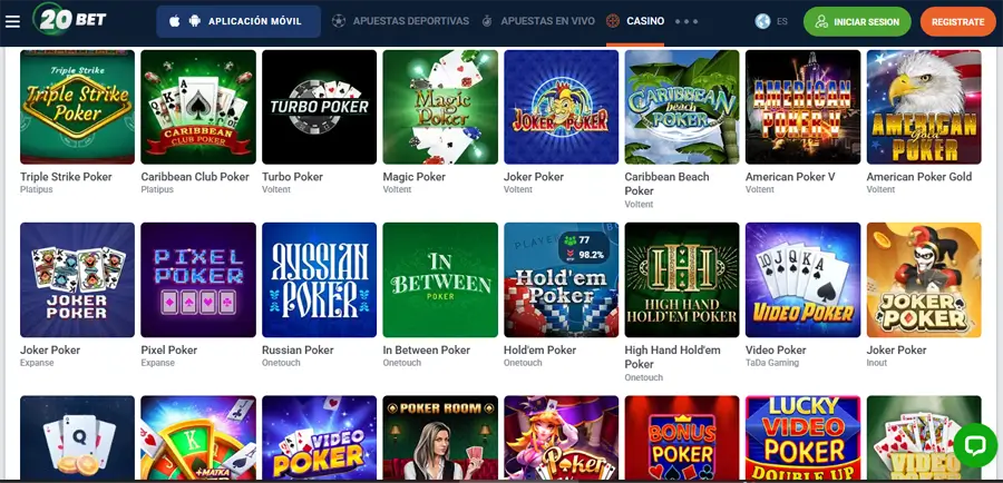 20bet poker online