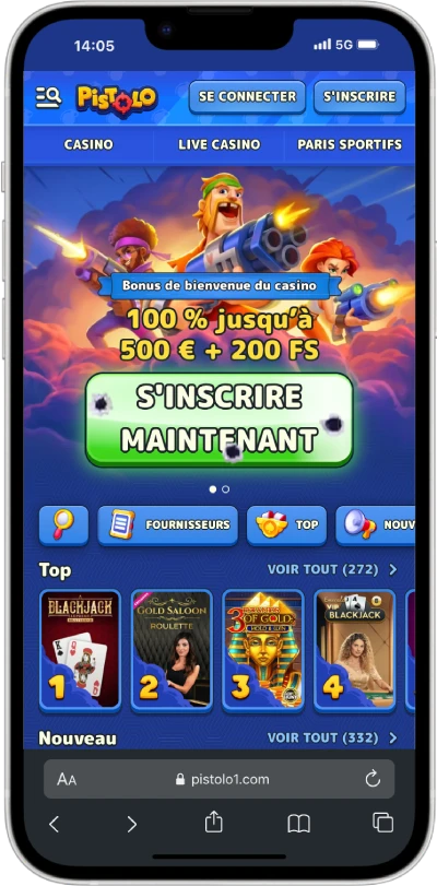 Pistolo casino en iPhone