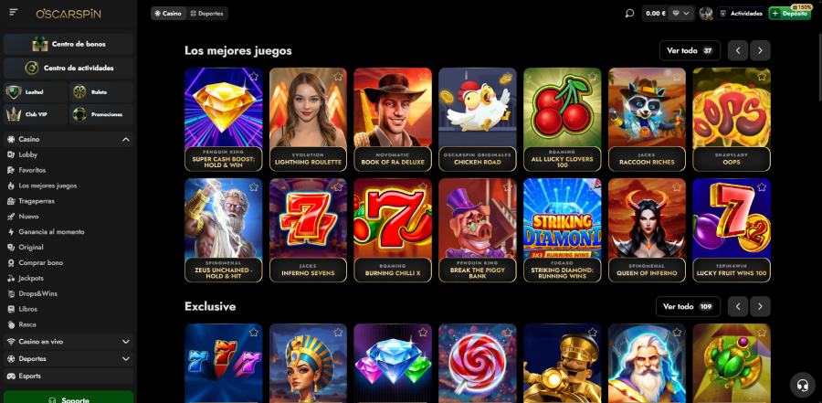 Juegos OscarSpin