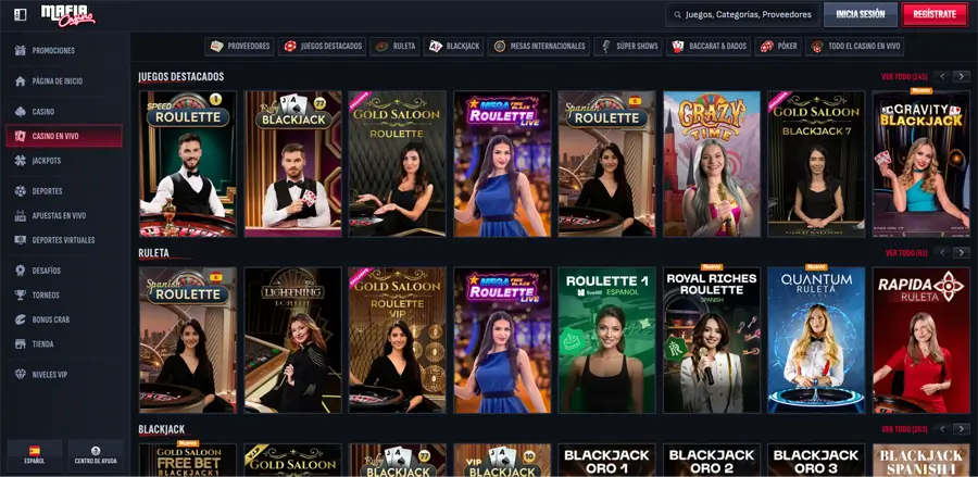 casino en vivo mafia casino