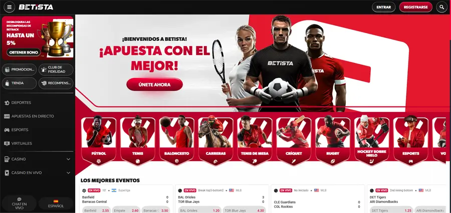 acceso a la página web betista casino