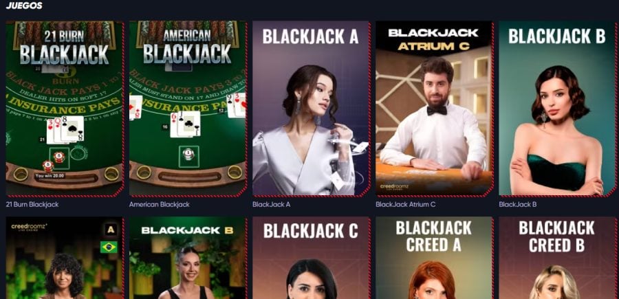 Juegos de blackjack