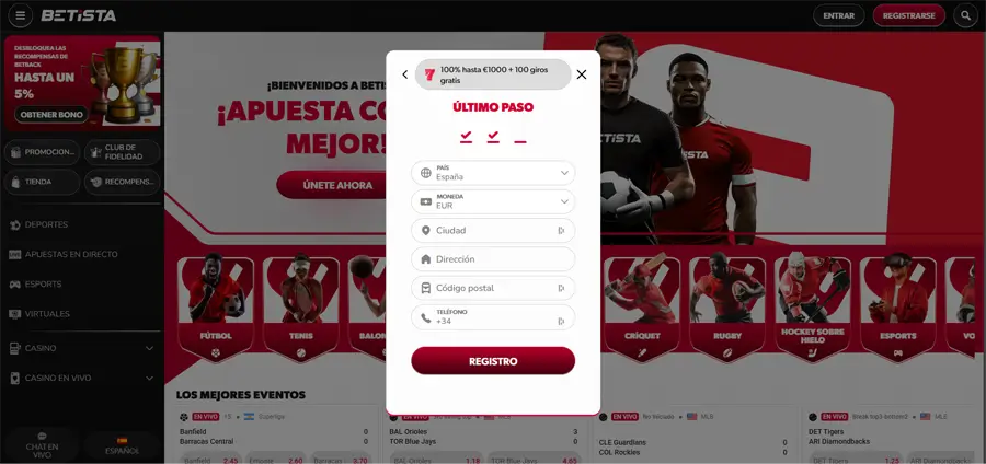 información de contacto betista casino