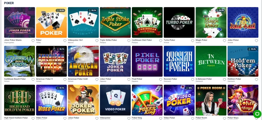 una plataforma de póker online